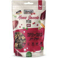 Produktbild von MAC's Dog Mono Snack Hund Pferd Trockenfleisch hypoallergen 3x100g