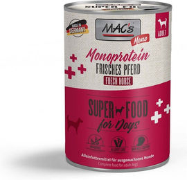 MAC's DOG Monoprotein Hundefutter Frisches Pferd Adult 12x400g – Bild 1 von 1