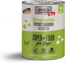 Produktbild von MAC's DOG Monoprotein Hundefutter Kaninchen für Adult 6x800g mit hohem Fleischanteil