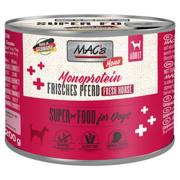 MAC's Dog Monoprotein Pferd Hypoallergenes Hundefutter 6x200g - 6 x 200 g – Bild 1 von 3