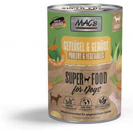 MAC's Dog Nassfutter für Hunde Geflügel und Gemüse Adult Getreidefrei ohne Zucker 6 x 400 g - 6 x 400 g – Bild 1 von 5