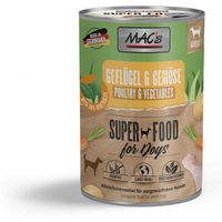 Produktbild von MAC's Dog Nassfutter für Hunde Geflügel und Gemüse Adult Getreidefrei ohne Zucker 6 x 400 g - 6 x 400 g