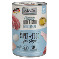 Produktbild von MAC's Dog Puppy Welpenfutter Huhn und Kalb getreidefrei 6 x 400 g - 6 x 400 g