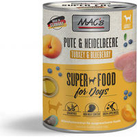 Produktbild von MAC's Dog Pute und Heidelbeeren Adult Hundefutter Getreidefrei mit hohem Fleischanteil 6 x 800 g - 6 x 800 g