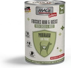 Produktbild von MAC's Dog Vetcare Purinarm Hund Diätfutter Huhn und Insekten 6 x 400 g