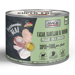 MAC's Feinschmecker Katzen Nassfutter Fasan Weißfisch mit Huhn 6 x 200 g - 6 x 200 g – Bild 1 von 4