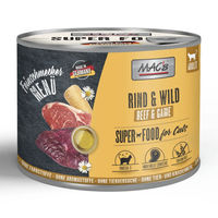 Produktbild von MAC's Feinschmecker Katzen Nassfutter Rind & Wild mit hohem Fleischanteil 6 x 200 g - 6 x 200 g