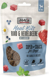 MAC's Hund Belohnungssnack Meat Bits Rind & Heidelbeere getreidefrei 90 g – Bild 1 von 3