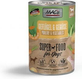Produktbild von MAC's Hund Nassfutter Adult Geflügel und Gemüse 6x400 g - 6 x 400 g