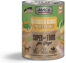 Produktbild von MAC's Hund Nassfutter Adult Geflügel und Gemüse 6x800 g - 6 x 800 g