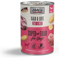 Produktbild von MAC's Hund Nassfutter Adult Kalb und Ente 6x400 g - 6 x 400 g