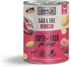 Produktbild von MAC's Hund Nassfutter Adult Kalb und Ente 6x800 g