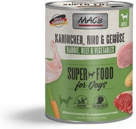 Produktbild von MAC's Hund Nassfutter Adult Kaninchen und Gemüse 6x800 g - 6 x 800 g
