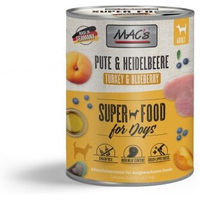 Produktbild von MAC's Hund Nassfutter Adult Pute mit Heidelbeeren Stückchen in Sauce 6x800 g