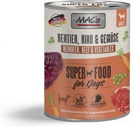 Produktbild von MAC's Hund Nassfutter Adult Rentier und Rind mit hohem Fleischanteil 6x800 g