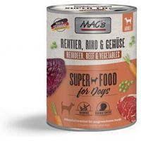 Produktbild von MAC's Hund Nassfutter Adult Rentier und Rind mit hohem Fleischanteil 6x800 g