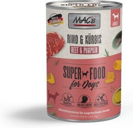 Produktbild von MAC's Hund Nassfutter Adult Rind und Kürbis 6x400 g - 6 x 400 g