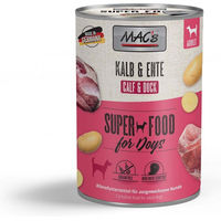 Produktbild von MAC's Hund Nassfutter Kalb und Ente getreidefrei 6x400g