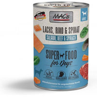 Produktbild von MAC's Hund Nassfutter Lachs Rind und Spinat Adult 6x400g