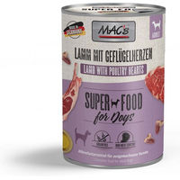 Produktbild von MAC's Hund Nassfutter Lamm mit Geflügelherzen glutenfrei und hypoallergen 12x400g