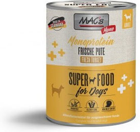 Produktbild von MAC's Hund Nassfutter Monoprotein Pute Adult Getreidefrei Sensitive 6x800 g