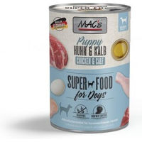 Produktbild von MAC's Hund Nassfutter Welpe Kalb und Huhn ohne Farb- und Aromastoffe 6x400 g - 6 x 400 g