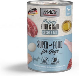 Produktbild von MAC's Hund Welpe Huhn und Kalb Getreidefrei 12x400g