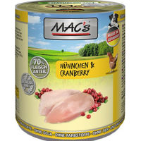 Produktbild von MAC's Hunde-Nassfutter Huhn 6 Dosen à 800g - 6 x 800 g