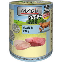 Produktbild von MAC's Hunde-Nassfutter Huhn und Kalb 6 Dosen à 400g - 6 x 400 g