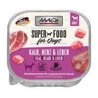Produktbild von MAC's Hundefutter Getreidefrei Kalb mit Herz und Leber 10 x 150 g - 10 x 150 g