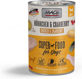 Produktbild von MAC's Hundefutter Huhn und Cranberry Adult 12x400g