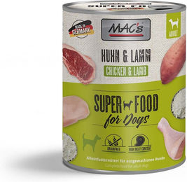 Produktbild von MAC's Hundefutter Huhn und Lamm für Adult 12x800g