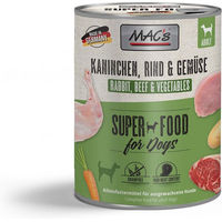 Produktbild von MAC's Hundefutter Kaninchen Rind und Gemüse für erwachsene Hunde 12x800g