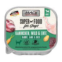 Produktbild von MAC's Hundefutter Kaninchen Wild & Ente Adult ohne Farb- und Aromastoffe 10 x 150 g - 10 x 150 g
