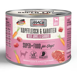 MAC's Hundefutter Kopffleisch und Karotten mit Rind Getreidefrei und mit hohem Fleischanteil 6 x 200 g Dose - 6 x 200 g – Bild 1 von 4