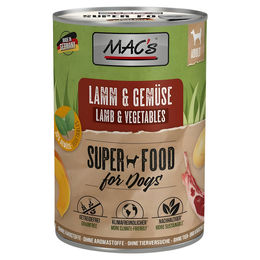 MAC's Hundefutter Lamm & Gemüse getreidefrei mit hohem Fleischanteil 6x 400 g – Bild 1 von 2