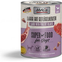 Produktbild von MAC's Hundefutter Lamm mit Geflügelherzen Stückchen in Sauce Getreidefrei Adult 6x800g