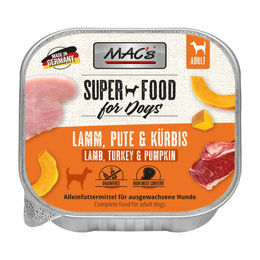 MAC's Hundefutter Lamm, Pute & Kürbis Adult 10 x 150 g ohne Farb- und Aromastoffe sowie Konservierungsstoffe - 10 x 150 g – Bild 1 von 3