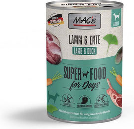 Produktbild von MAC's Hundefutter Lamm und Ente für erwachsene Hunde 6x400g