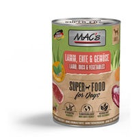 Produktbild von MAC's Hundefutter Lamm und Ente in der Dose 6x400g