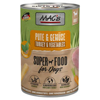 Produktbild von MAC's Hundefutter Pute & Gemüse Getreidefrei mit hohem Fleischanteil Adult 6x 400 g