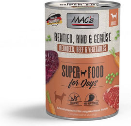Produktbild von MAC's Hundefutter Rentier Rind und Geflügel für Adult 6x400g