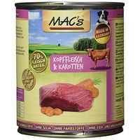 Produktbild von Mac's Hundefutter Rind mit Kopffleisch und Karotten Stückchen in Sauce 6er Pack 6 x 800 g - 6 x 800 g