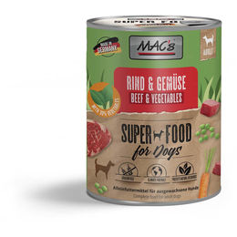 Produktbild von MAC's Hundefutter Rind und Gemüse Stückchen in Sauce getreidefrei und ohne Zucker 12x800g