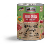 Produktbild von MAC's Hundefutter Rind und Gemüse Stückchen in Sauce getreidefrei und ohne Zucker 24x800g