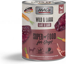 Produktbild von MAC's Hundefutter Wild und Lamm für Adult 6x800g