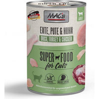 Produktbild von MAC's Katzen Nassfutter Ente Pute Huhn Getreidefrei Adult 6 x 400 g - 6 x 400 g