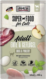 MAC's Katzen Nassfutter Ente und Geflügel Adult Stückchen in Gelee Getreidefrei 12 x 100 g - 12 x 100 g – Bild 1 von 5