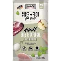 Produktbild von MAC's Katzen Nassfutter Ente und Geflügel Adult Stückchen in Gelee Getreidefrei 12 x 100 g - 12 x 100 g