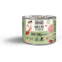 Produktbild von MAC's Katzen Nassfutter Fleischmenü Lamm und Pute für alle Altersstufen 12x200g